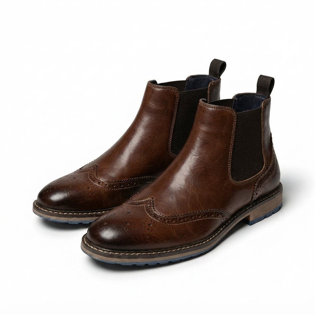 Men's Refined Leather Chelsea Boots