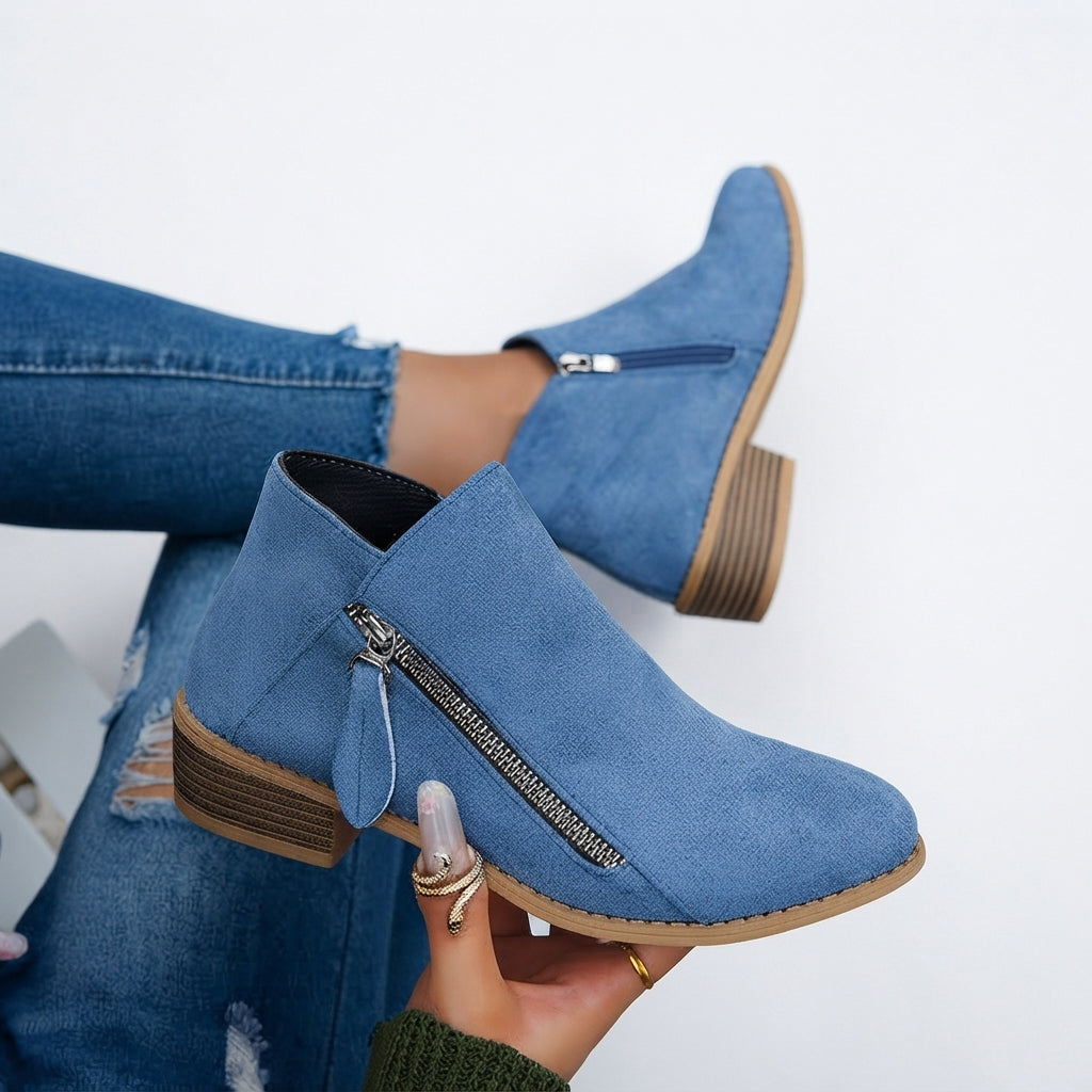 Women's Elegant Heeled Ankle Boots