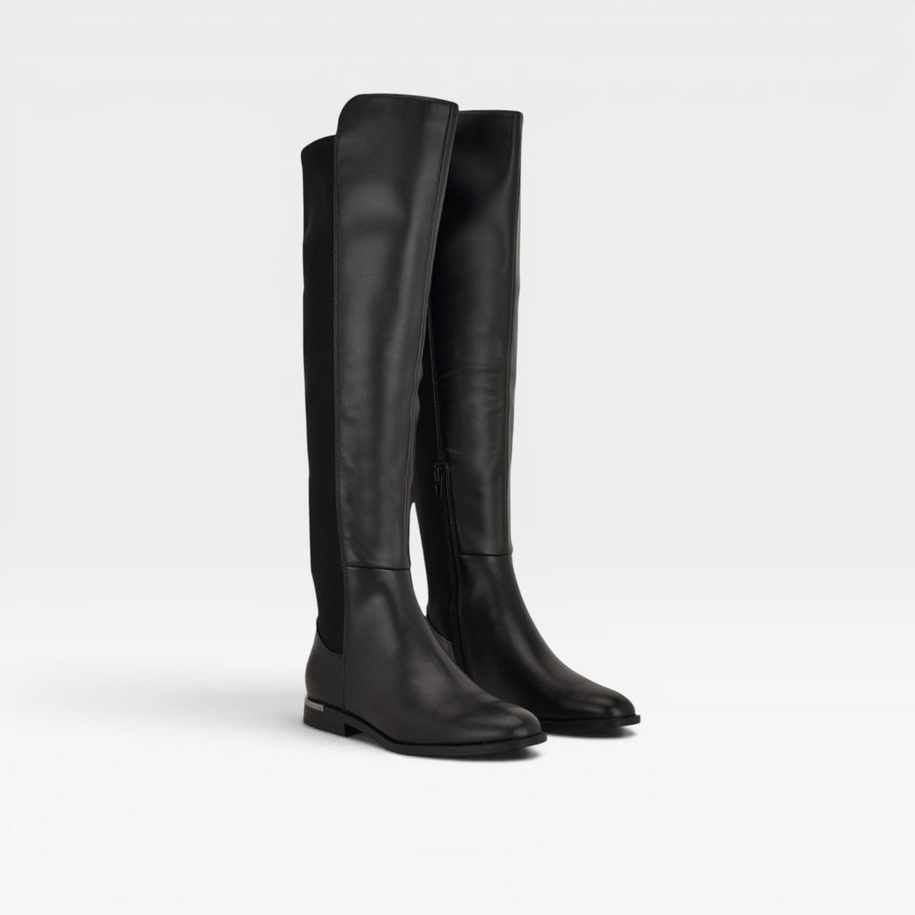 Bottes stretch au-dessus du genou pour femmes – Style plat élégant pour le quotidien et les occasions spéciales  