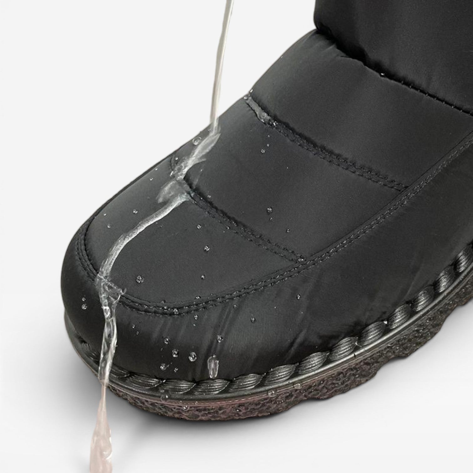 Women's Quilted Winter Boots – Faux Fur Lined Waterproof Snow Boots