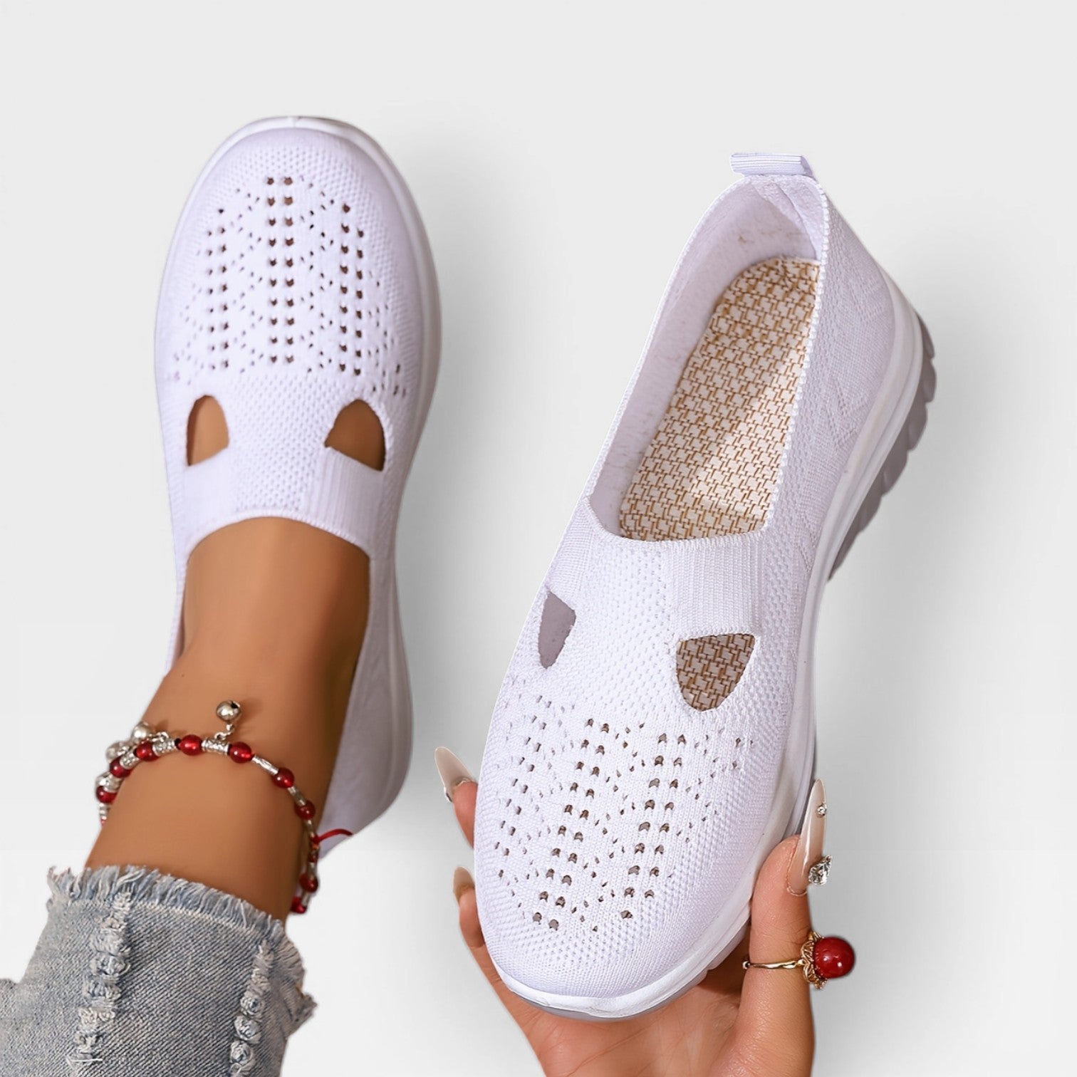 Women’s Breathable Slip-On Sneakers for Walking