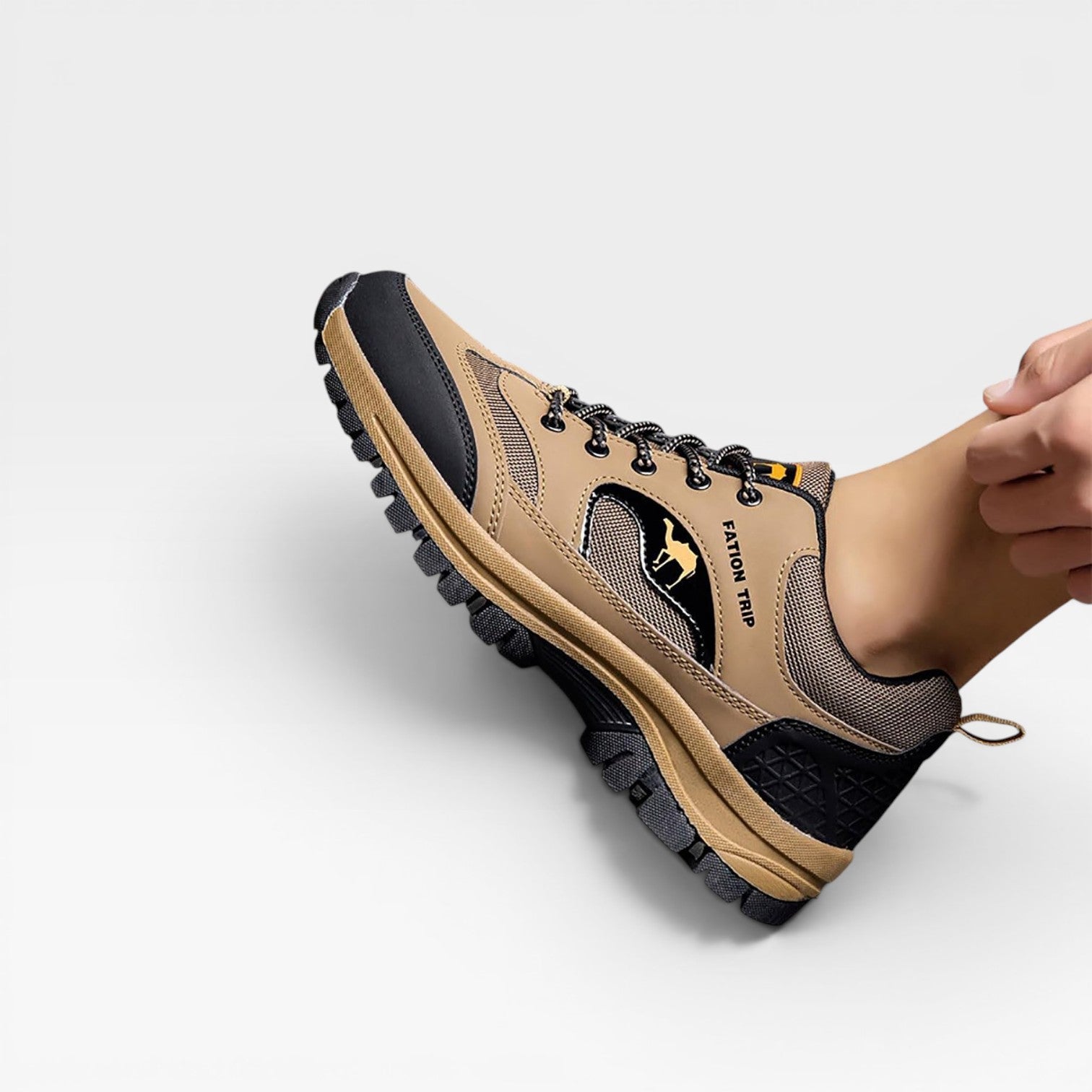 Men's Trail Walking Shoes – Comfortable Lace Up Outdoor Hiking Trainers
