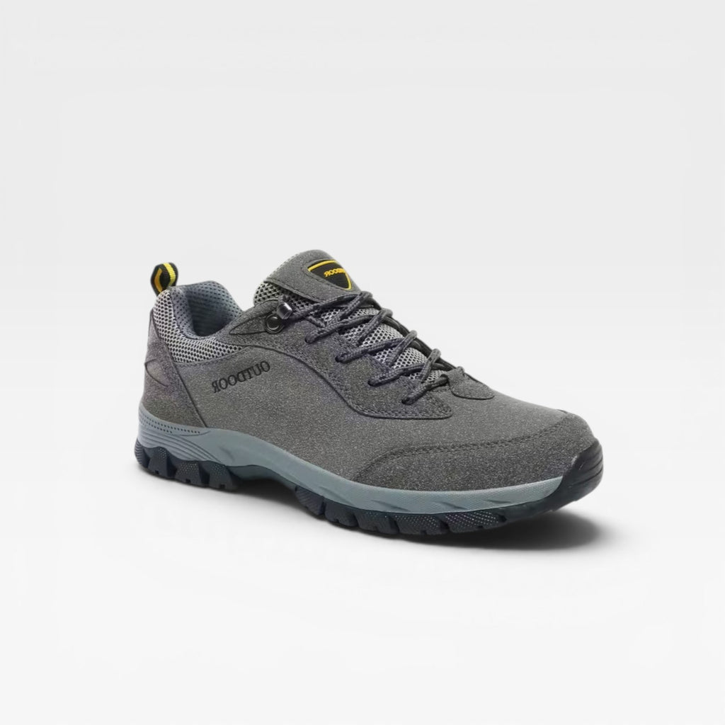 Men's Outdoor Walking Shoes – Suede Lace Up Comfortable Hiking Trainers