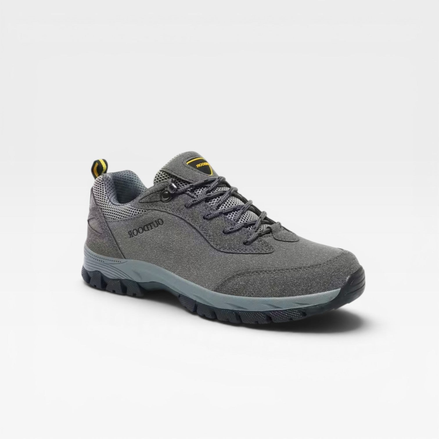 Men's Outdoor Walking Shoes – Suede Lace Up Comfortable Hiking Trainers
