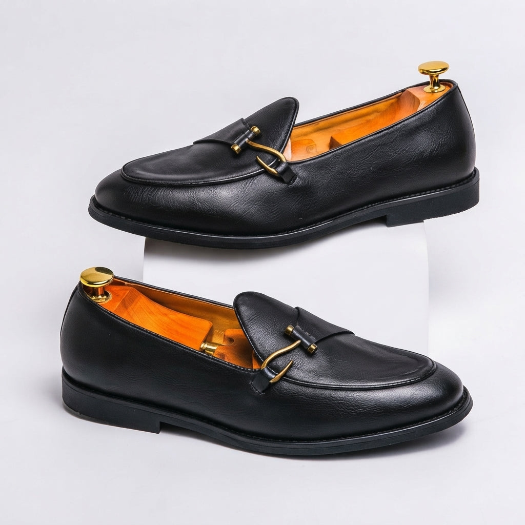 Men's Sophisticated Hook Buckle Loafers