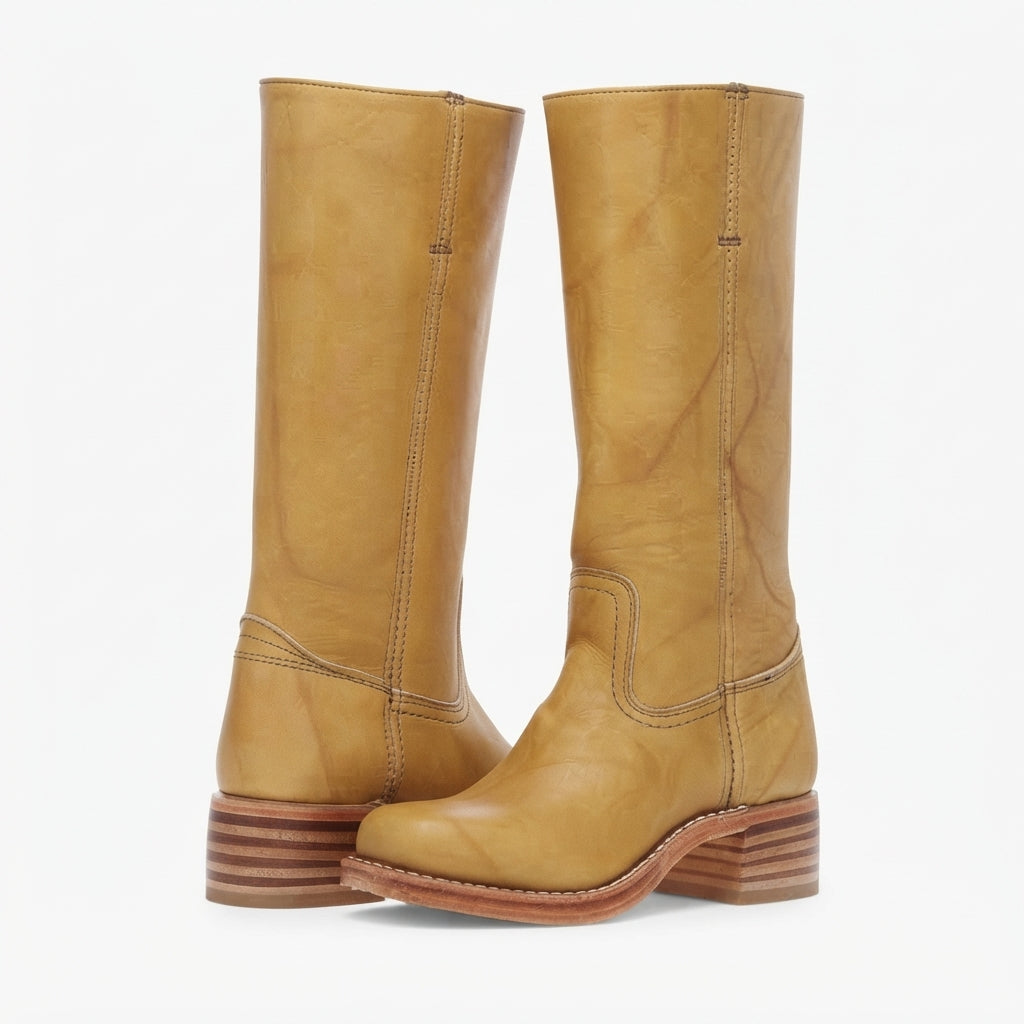 Women's Elegant Leather Knee High Boots