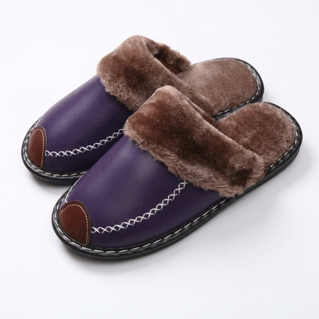 Women's Cosy Leather Slippers