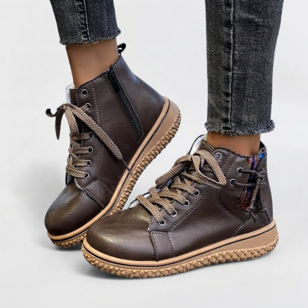Women's Cosy Lace-Up Ankle Boots