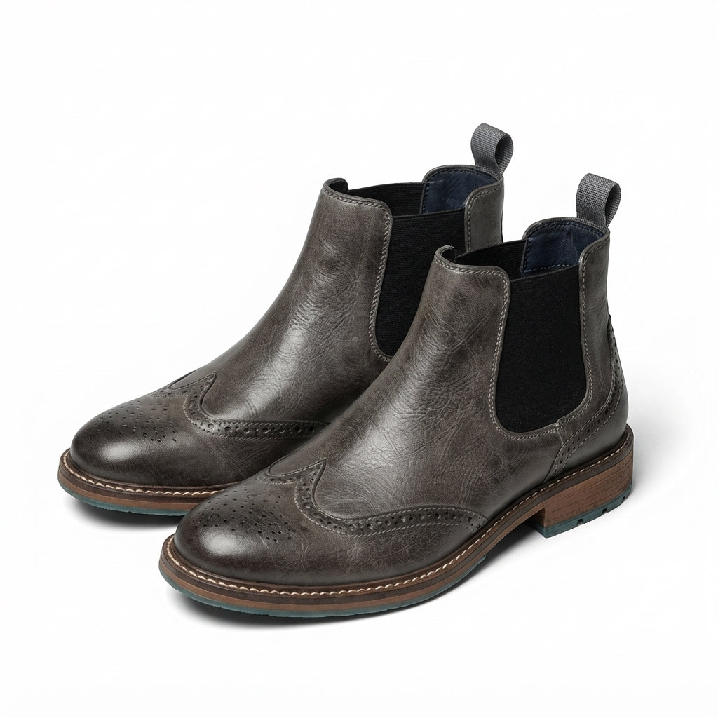Men's Refined Leather Chelsea Boots