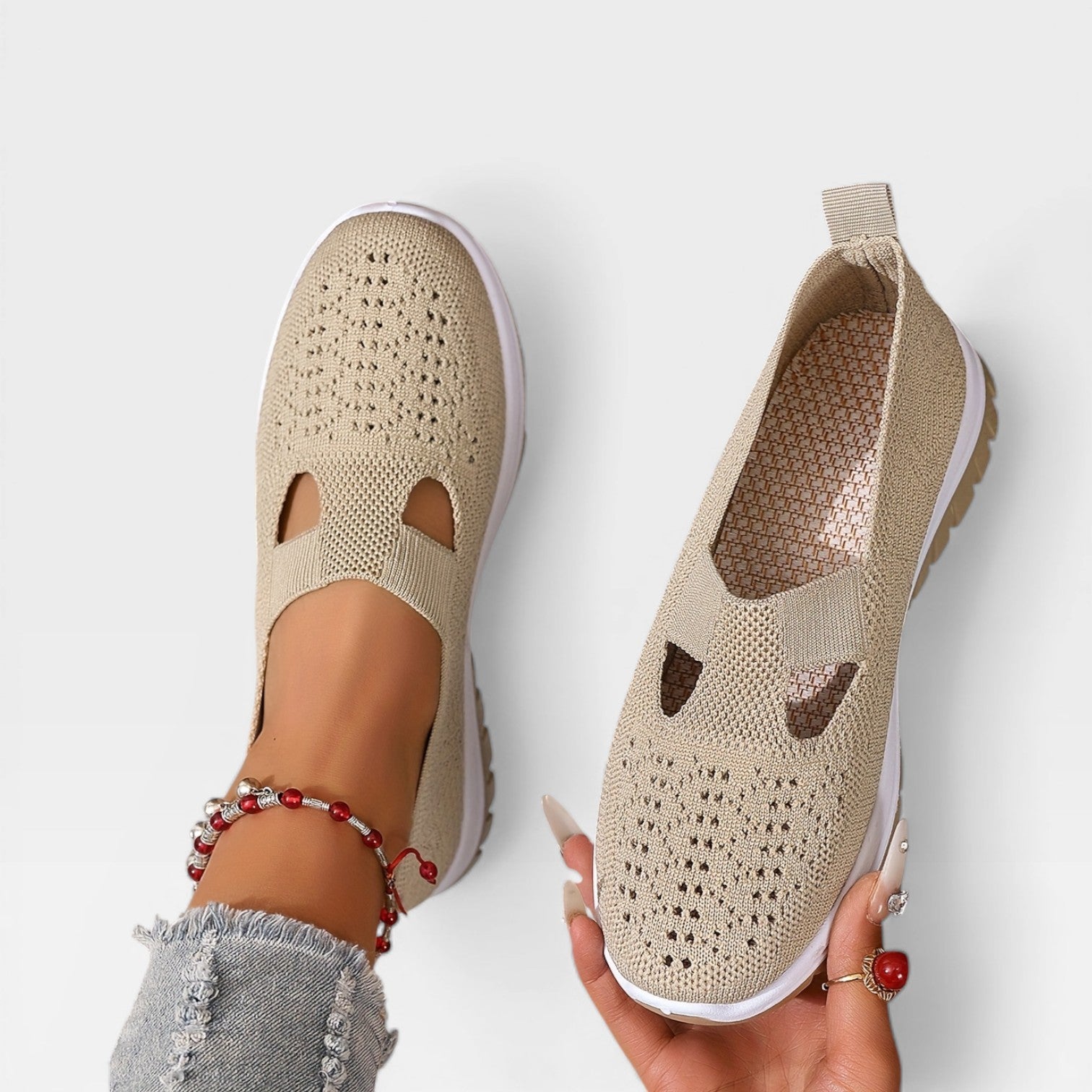 Women’s Breathable Slip-On Sneakers for Walking