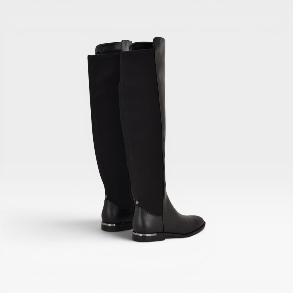 Bottes stretch au-dessus du genou pour femmes – Style plat élégant pour le quotidien et les occasions spéciales  