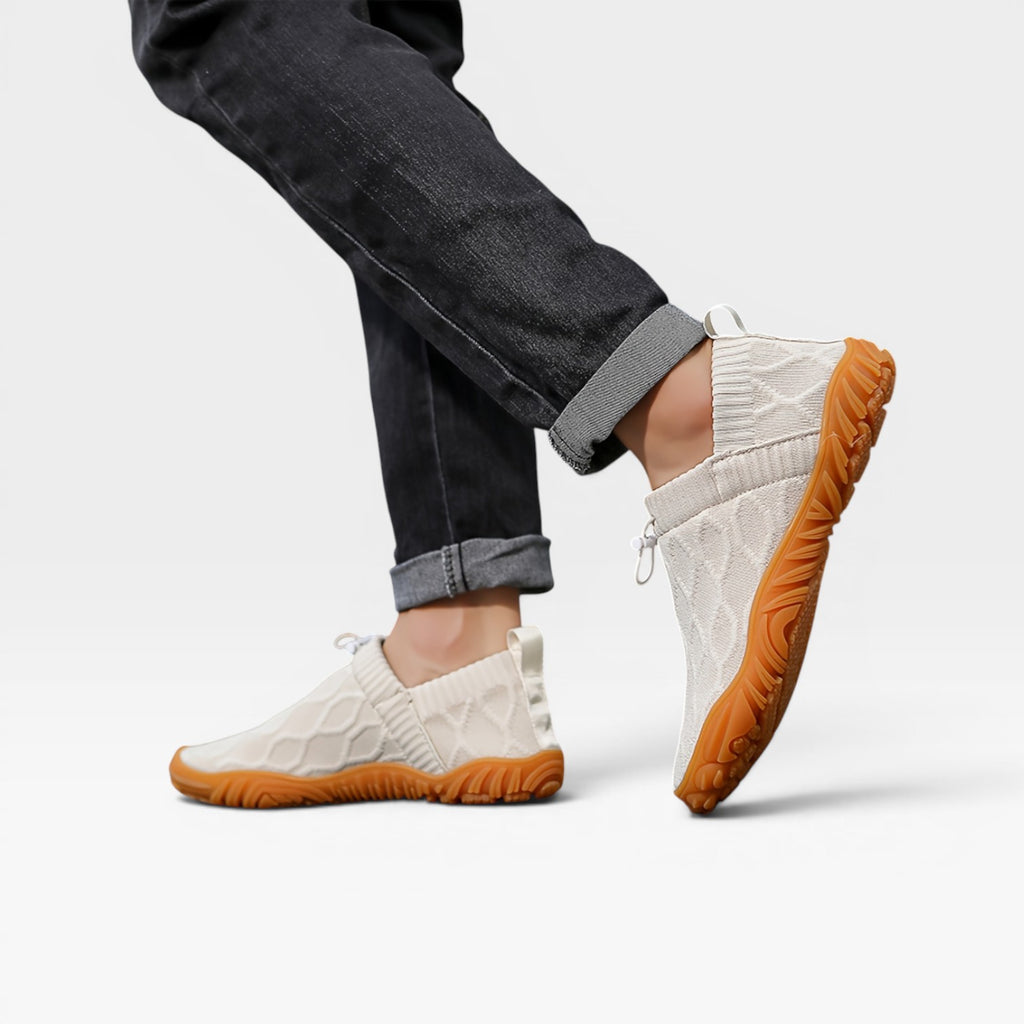 Men's Slip On Knit Trainers – Breathable Lightweight Casual Sneakers