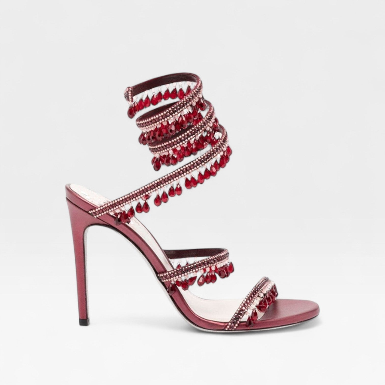 Women’s Crystal High Heel Sandals – Elegant Strappy Heels for Special Occasions