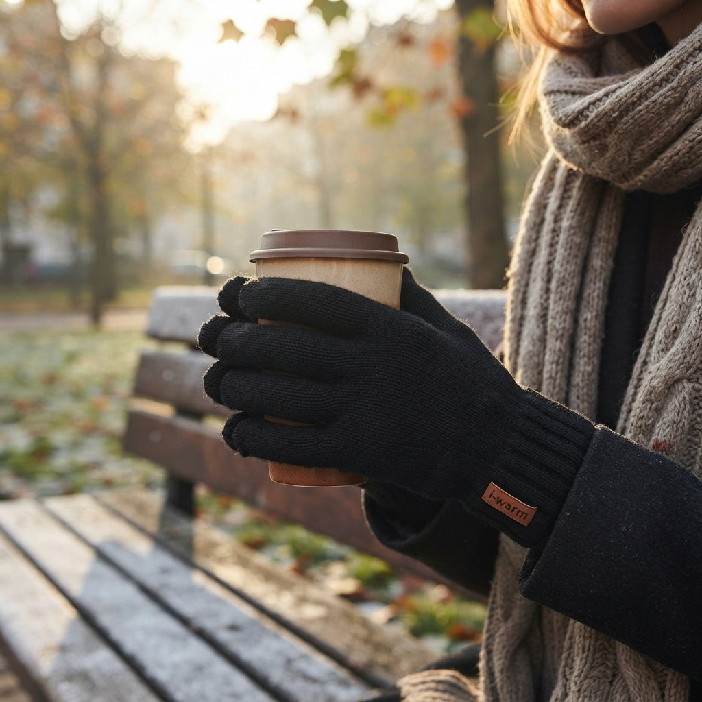 Unisex Cosy Touchscreen Knit Gloves