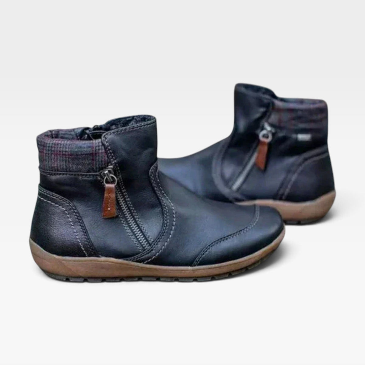 Women's Waterproof Leather Ankle Boots – Orthopedic Shoes