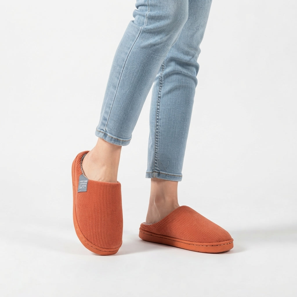 Women's Cosy Ribbed Slippers