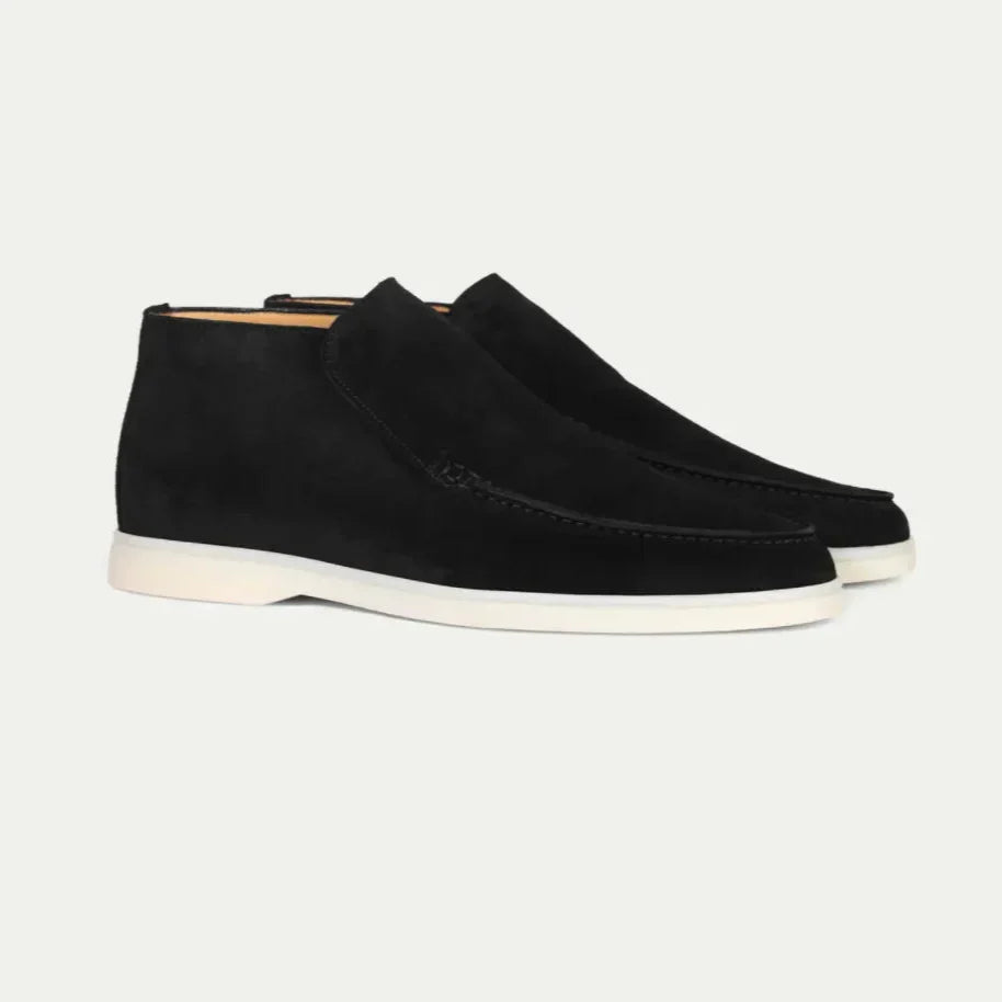 Men's Classic Suede Loafer Boots – Comfortable Slip-On Fit