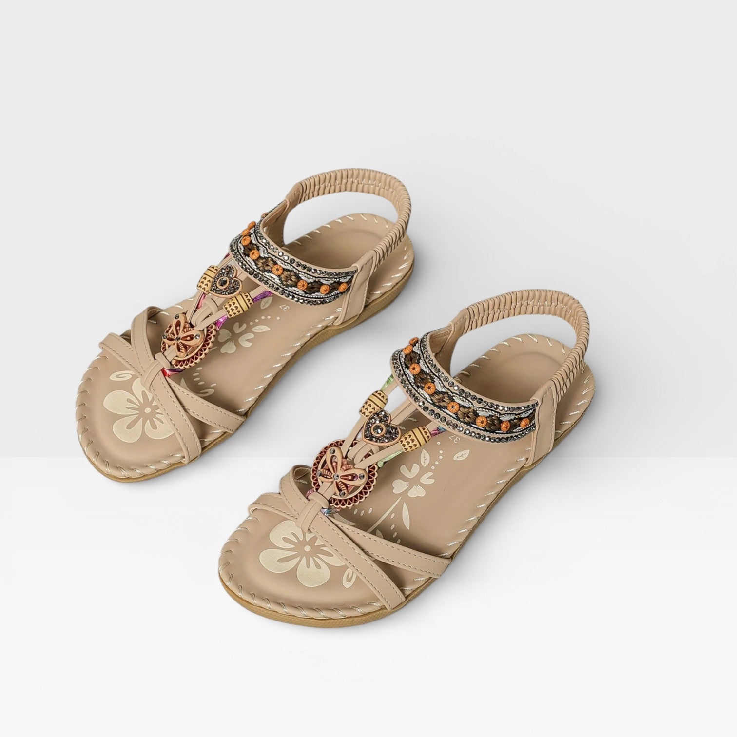 Women’s Boho Summer Sandals – Cushioned Walking Sole