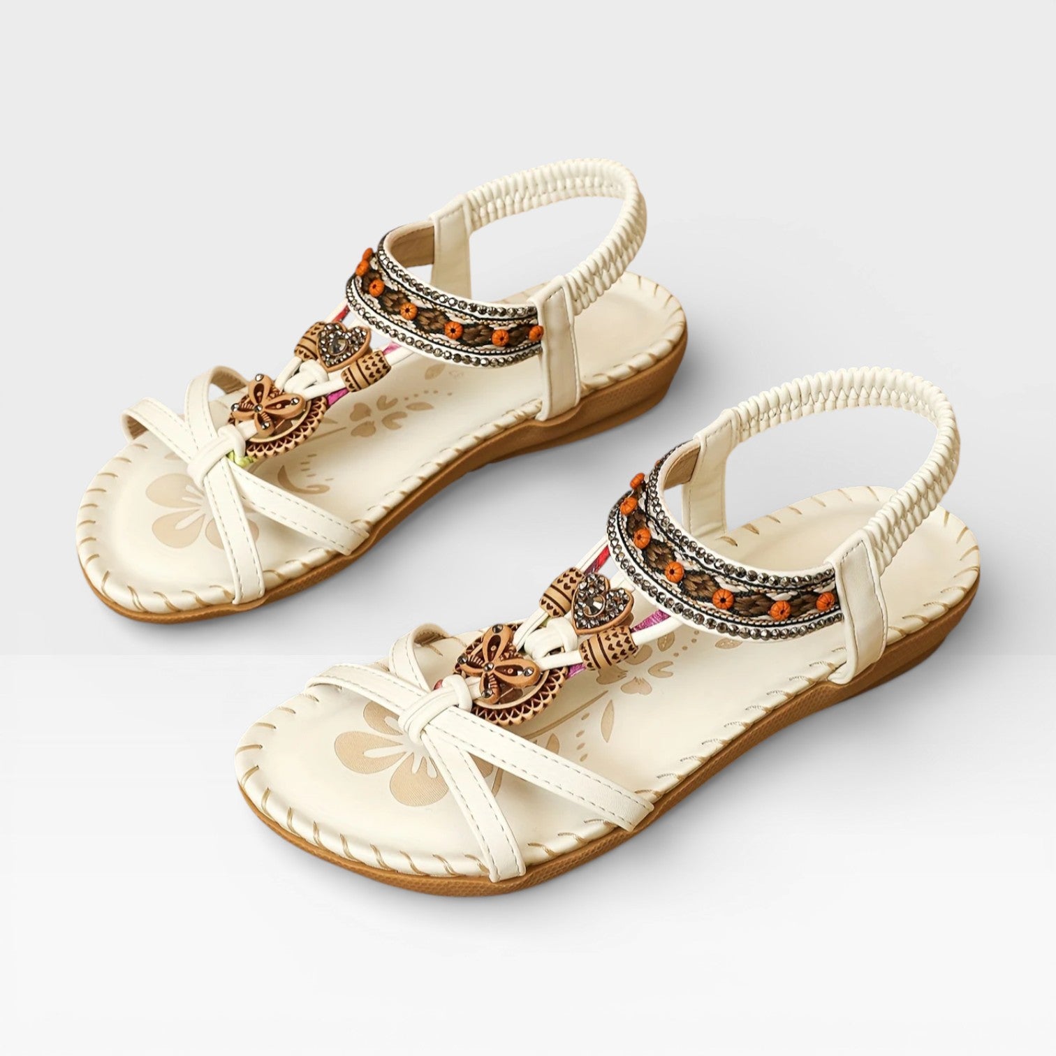 Women’s Boho Summer Sandals – Cushioned Walking Sole