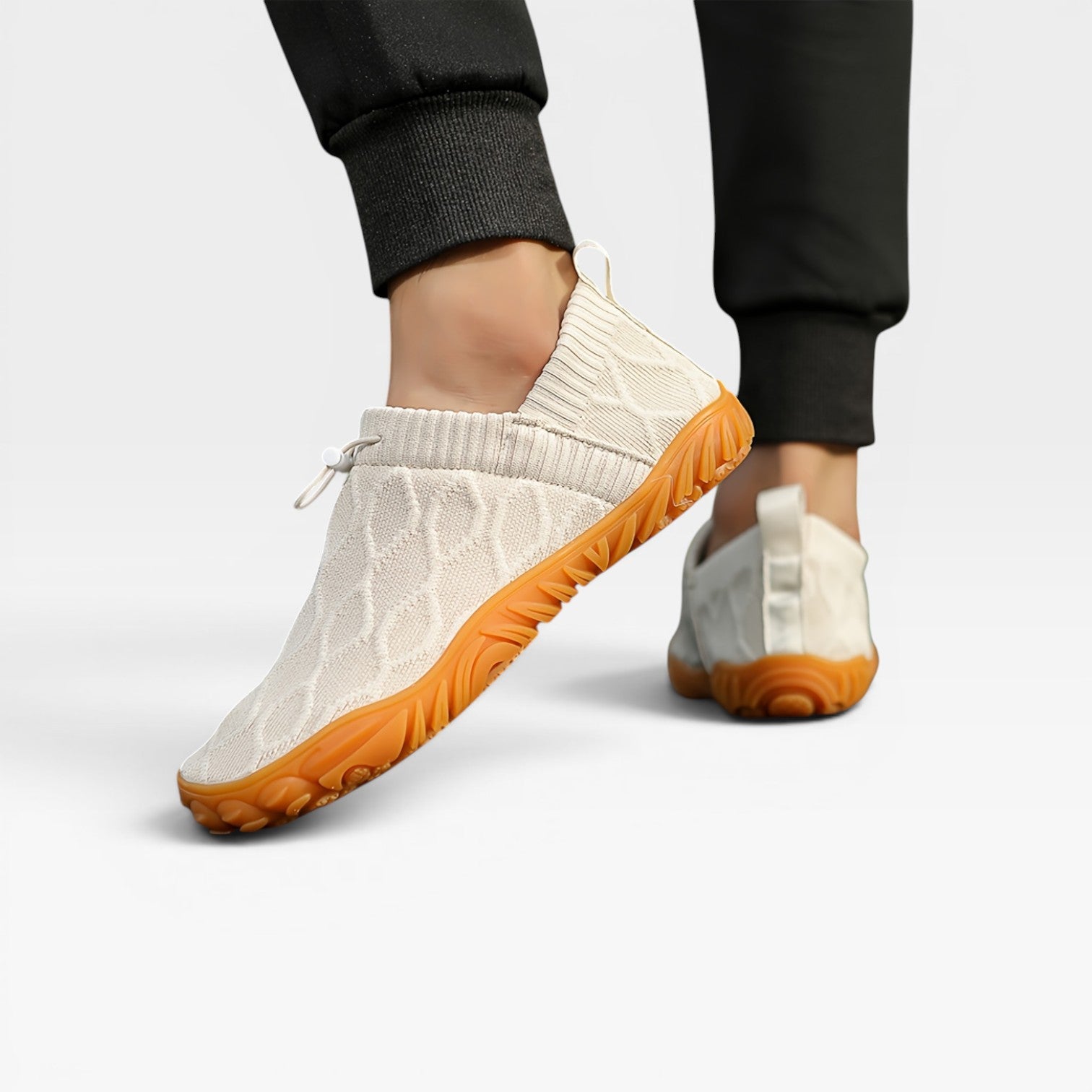 Men's Slip On Knit Trainers – Breathable Lightweight Casual Sneakers