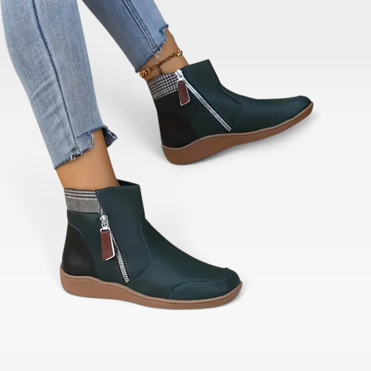 Women's Waterproof Leather Ankle Boots – Orthopedic Shoes