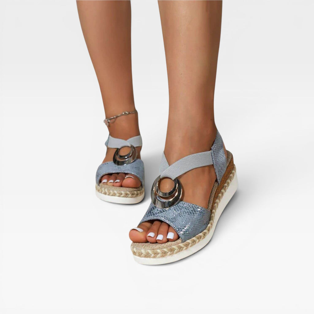 Women's Espadrille Wedge Sandals – Cushioned Comfort Platform Sandals