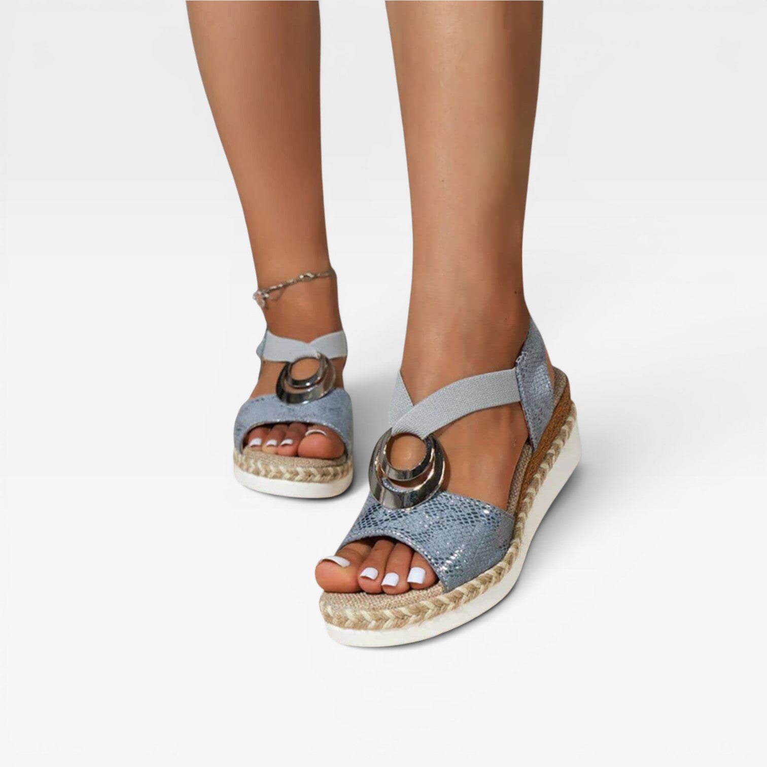 Women's Espadrille Wedge Sandals – Cushioned Comfort Platform Sandals