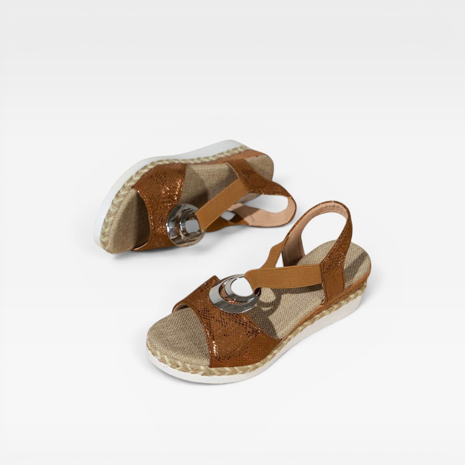 Women's Espadrille Wedge Sandals – Cushioned Comfort Platform Sandals