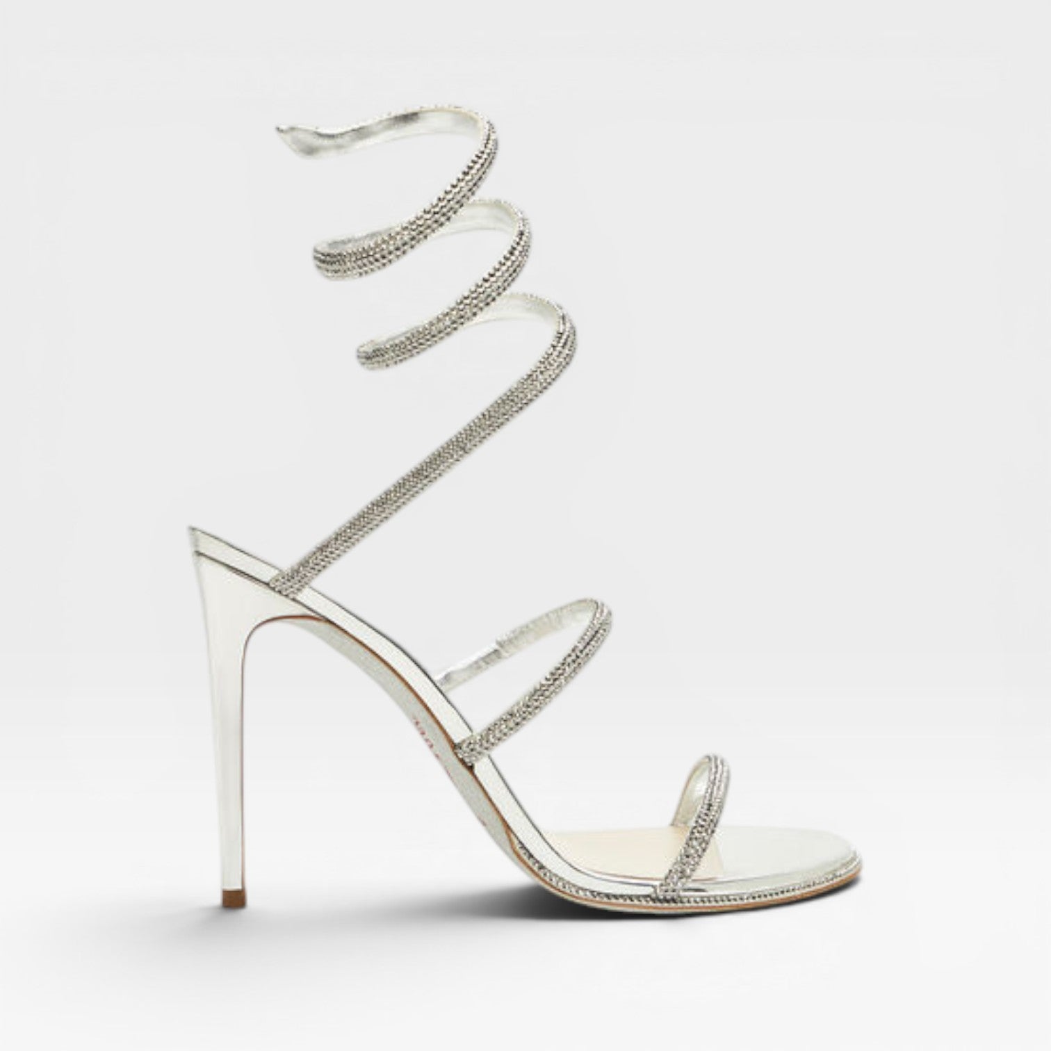 Women's Diamante Stiletto Sandals – Elegant Ankle Wrap Heels for Special Occasions