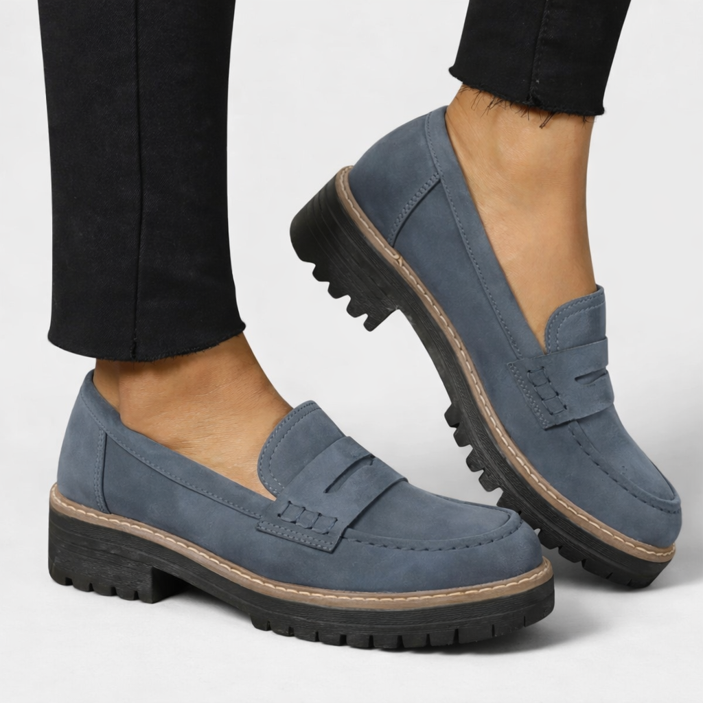 Women’s Slip On Loafers Suede Look Comfortable Walking Shoes