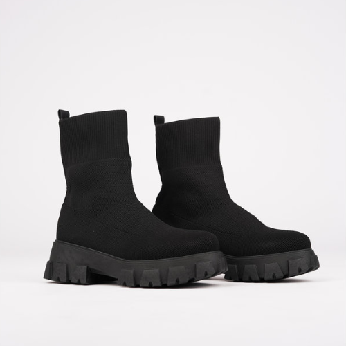 Women's Stretch Knit Sock Ankle Boots 