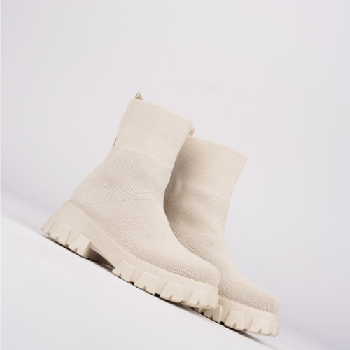 Women's Stretch Knit Sock Ankle Boots 