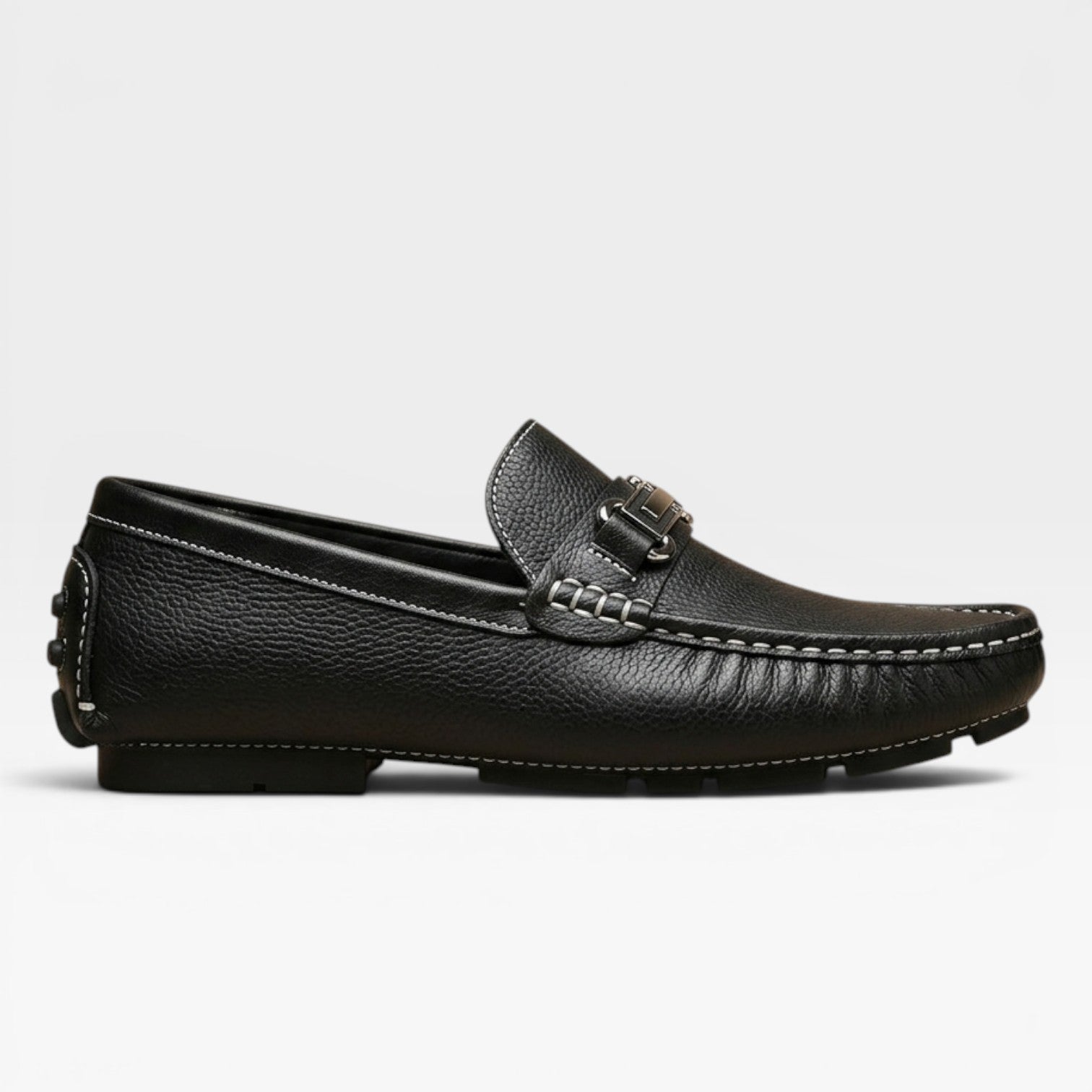 Mocassins conducteur en cuir pour hommes – Chaussures classiques à enfiler, style décontracté chic