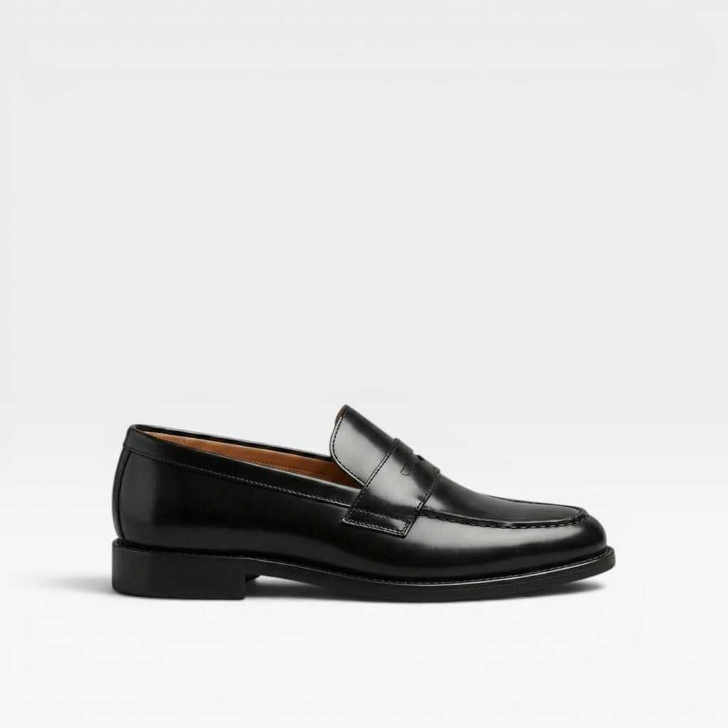 Men's Classic Penny Loafers – Leather Slip On Shoes for Everyday and Business Wear