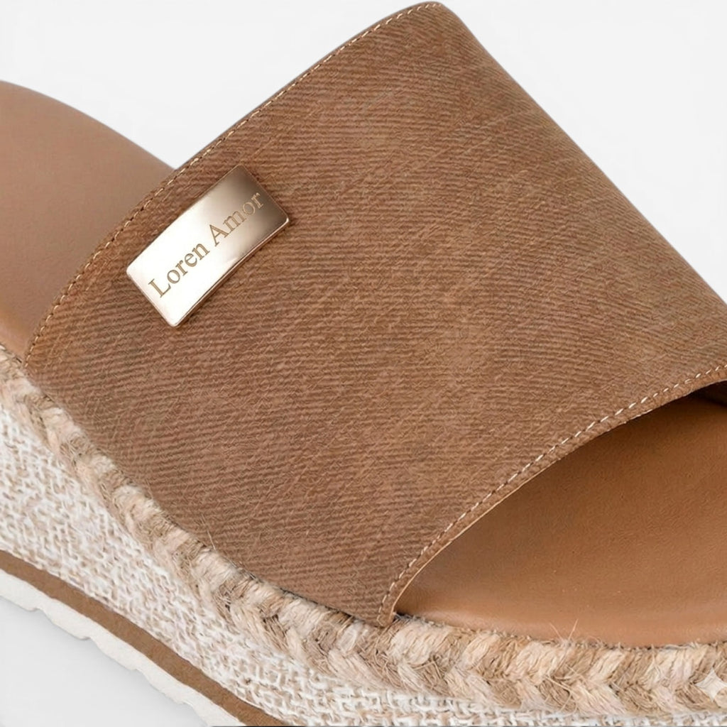 Women's Espadrille Wedge Slides – Comfortable Open Toe Summer Sandals