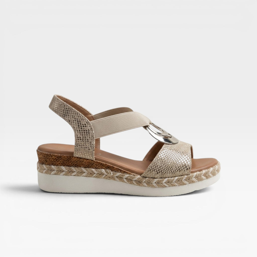 Women's Espadrille Wedge Sandals – Cushioned Comfort Platform Sandals