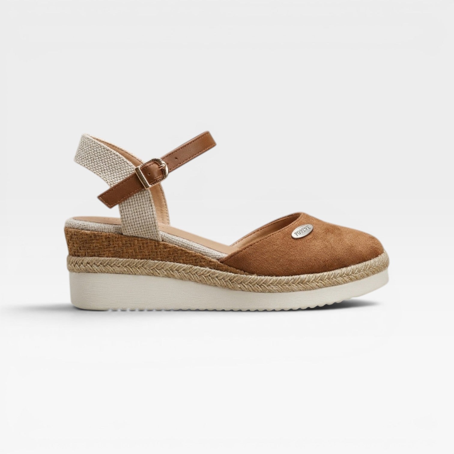 Women's Espadrille Wedge Sandals – Closed Toe Ankle Strap Summer Style