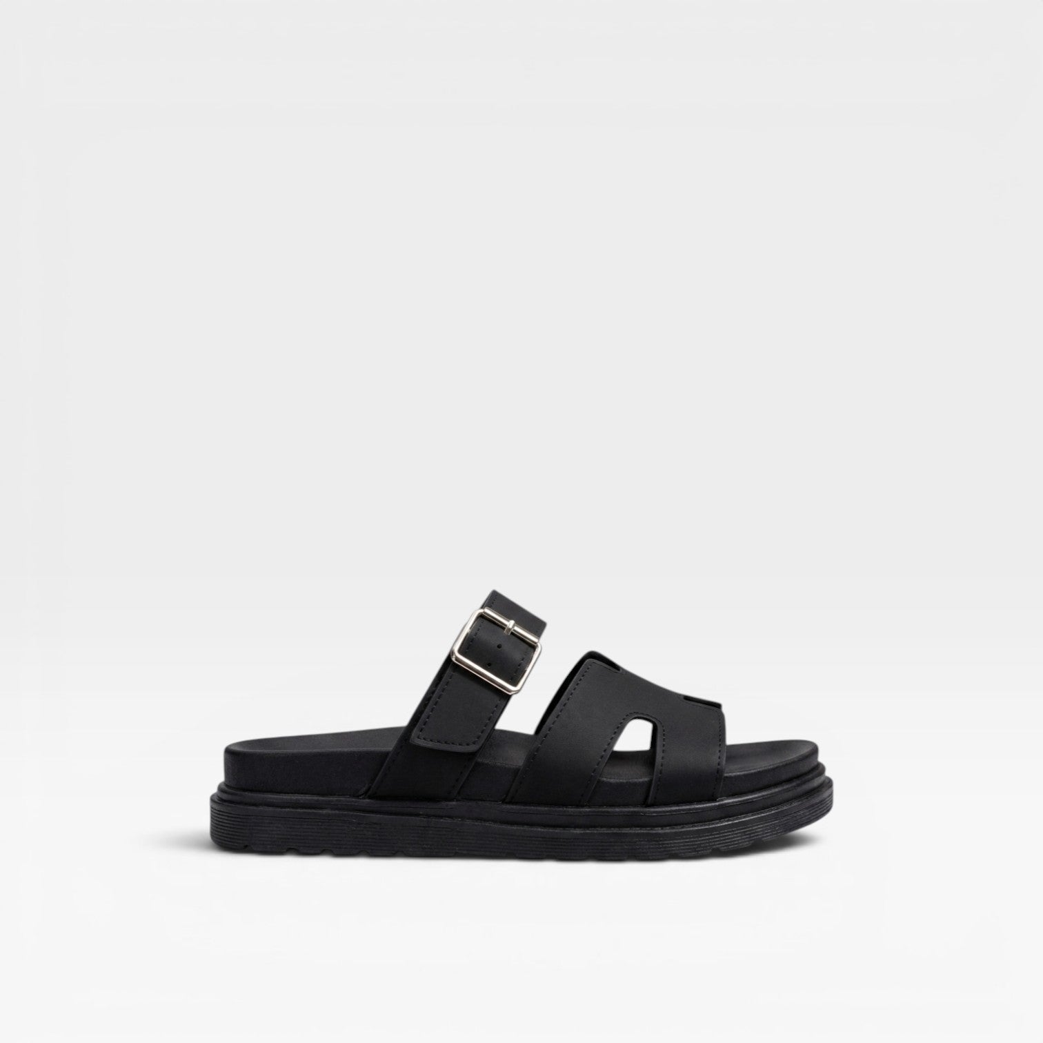 Women's Chunky Platform Sandals – Comfort Cross Band Cutout Ankle Strap for Everyday Wear