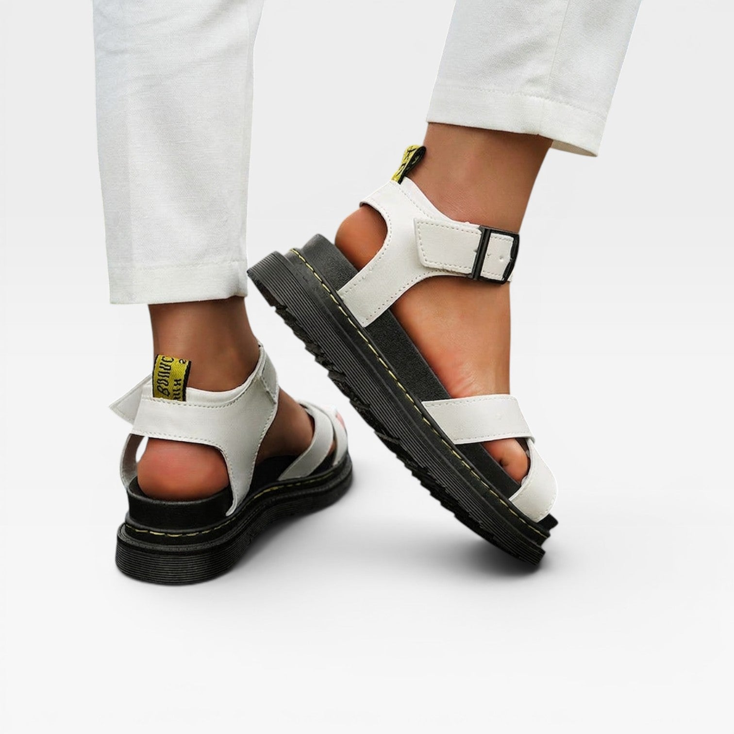 Women's Chunky Platform Sandals – Comfortable Cross Strap Summer Shoes