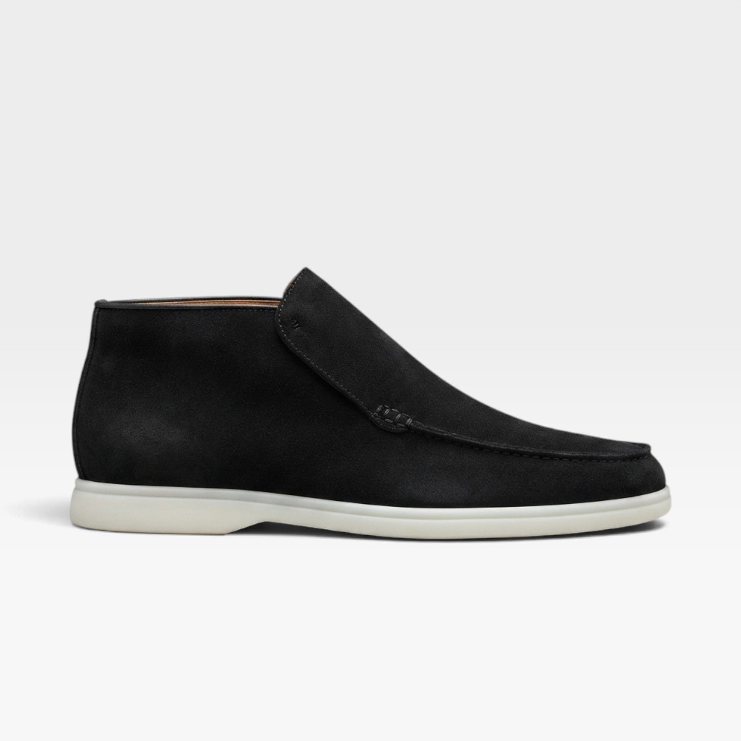 Men's Classic Suede Loafer Boots – Comfortable Slip-On Fit