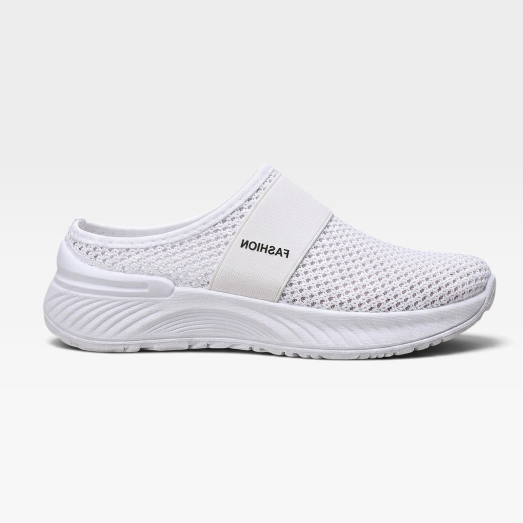 Women's Knit Slip On Trainers – Breathable Cushioned Comfort Sneakers