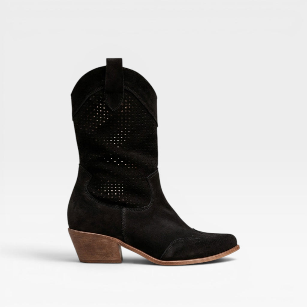 Women’s Western Cowgirl Boots – Breathable Perforated Summer Boots