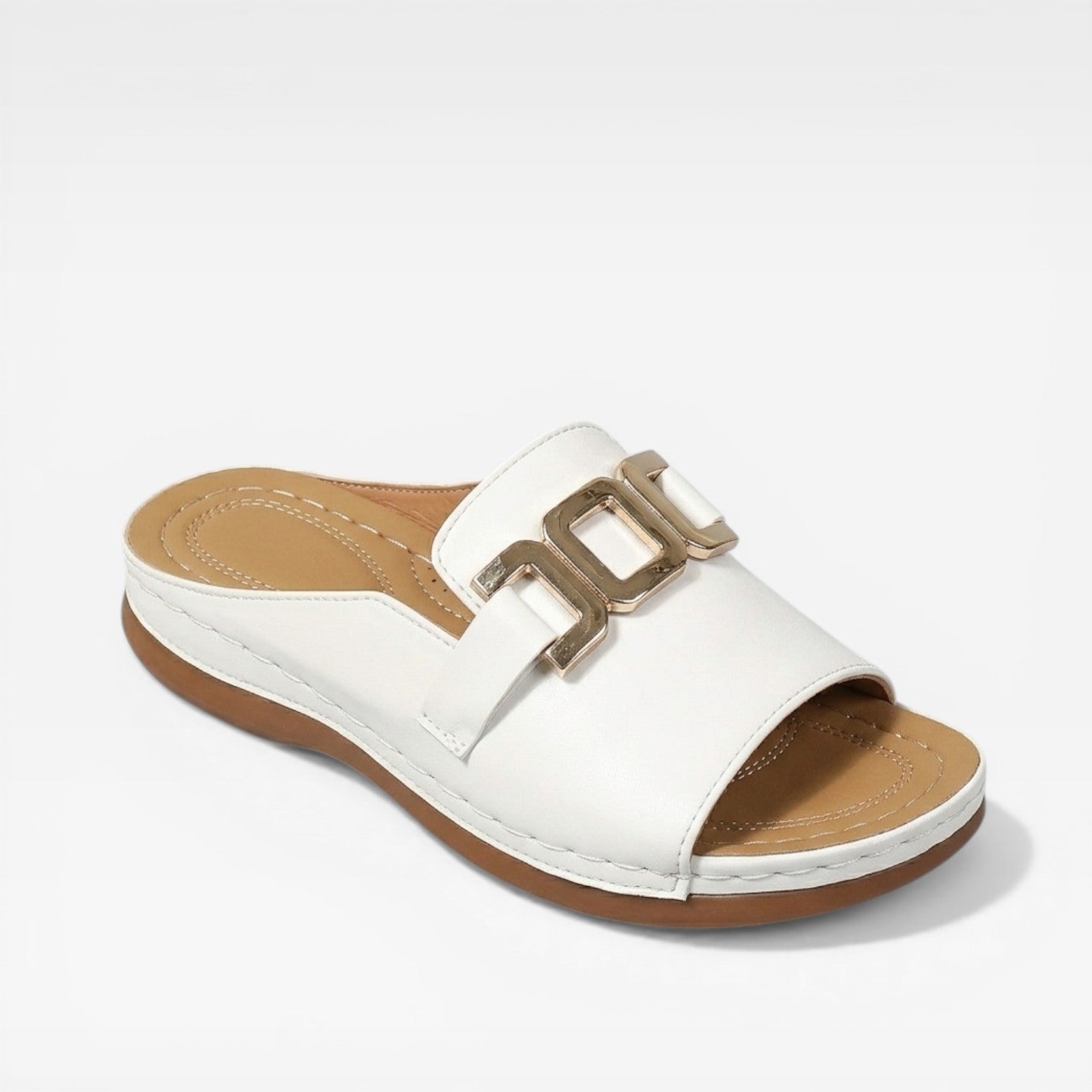Women’s Dressy Buckle Sandals – Comfortable Fit