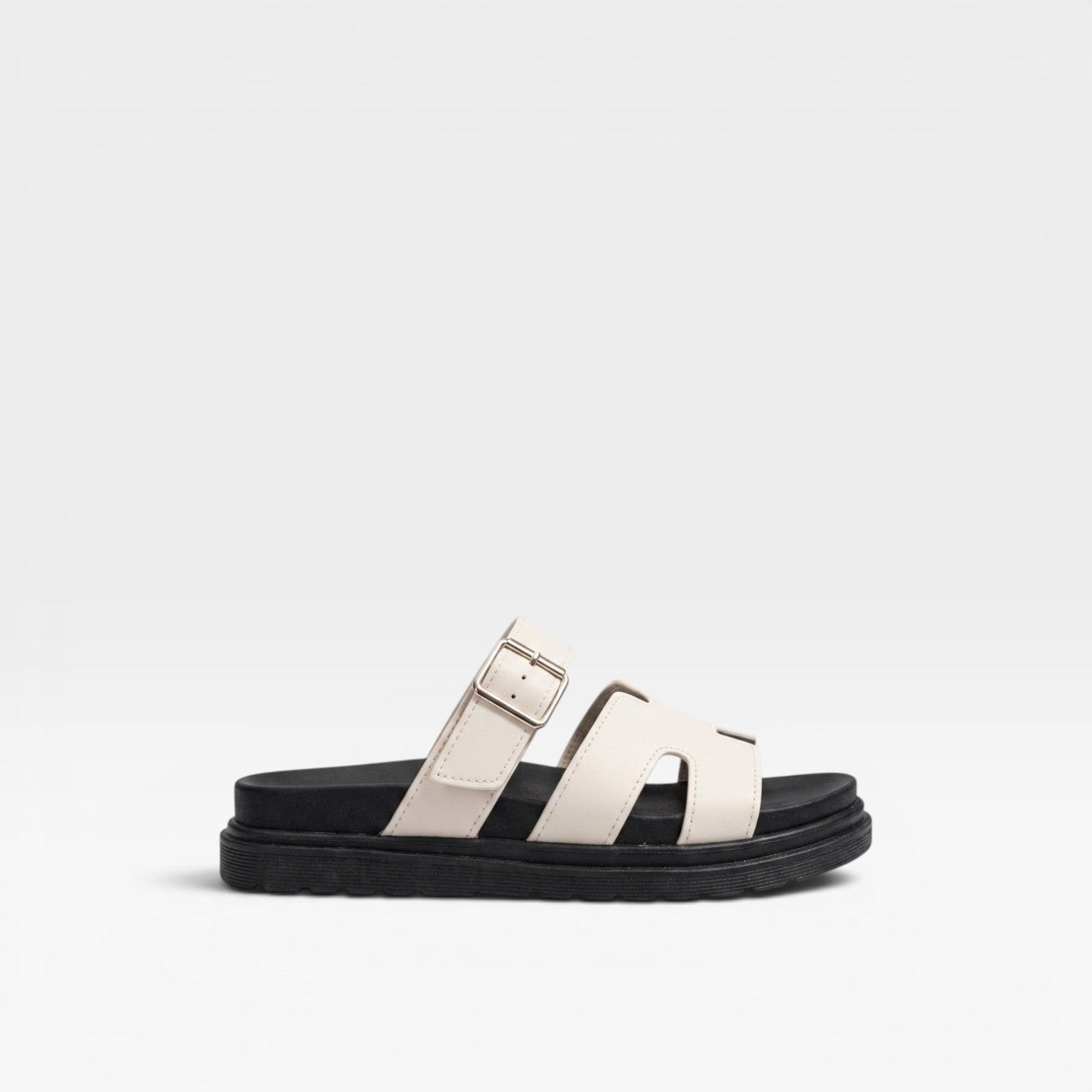 Women's Chunky Platform Sandals – Comfort Cross Band Cutout Ankle Strap for Everyday Wear