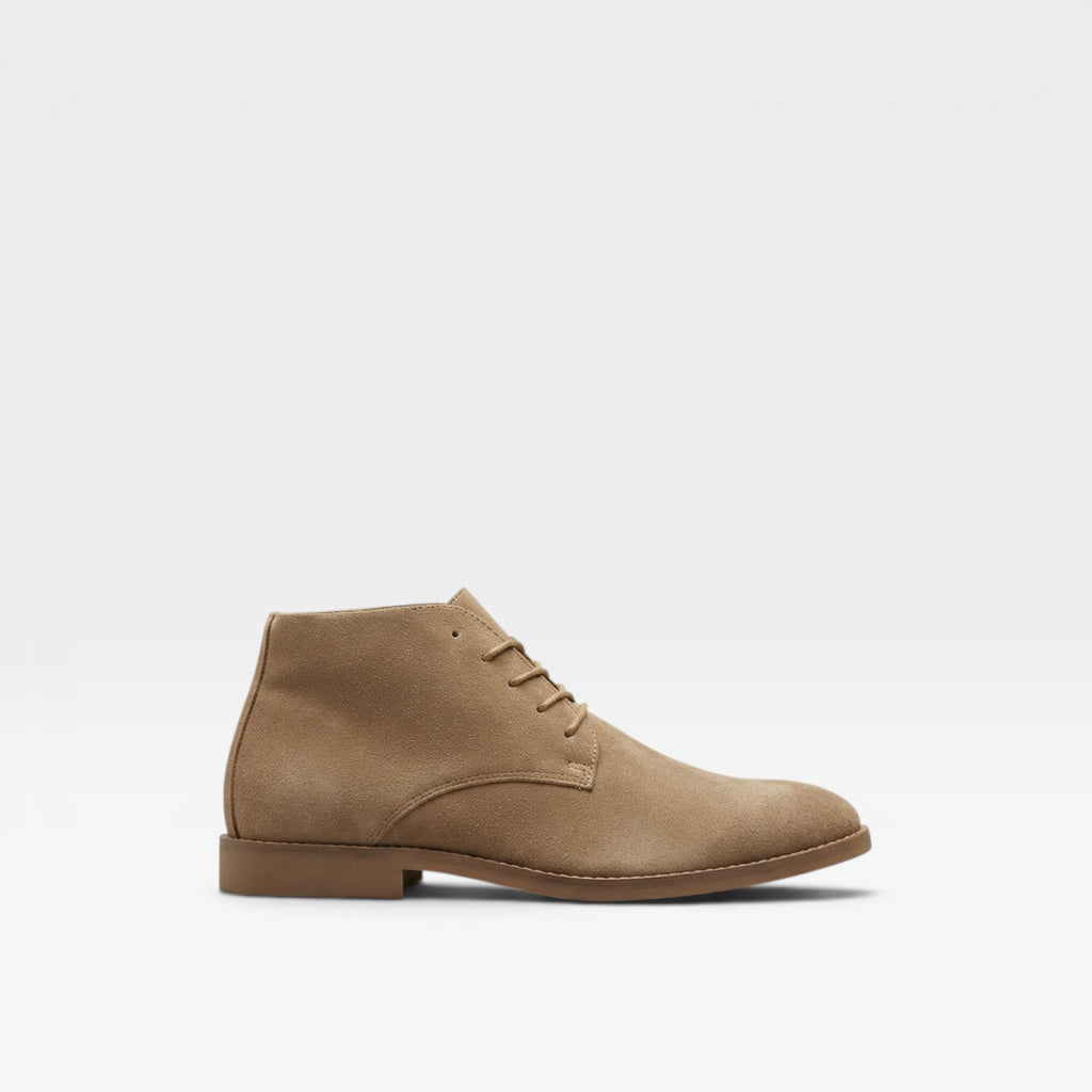 Bottes désert en daim pour hommes – Bottines classiques à lacets cheville Chukka
