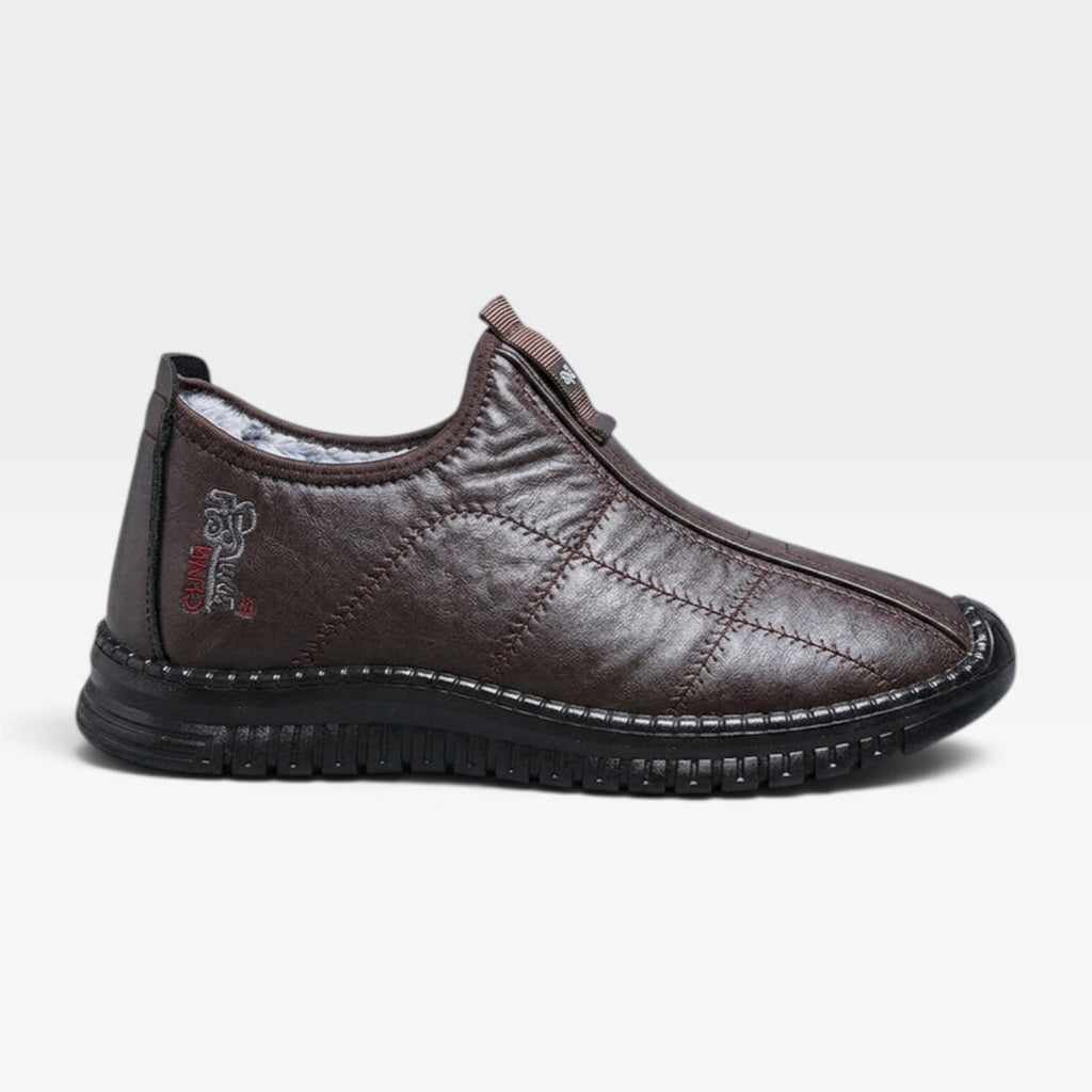 Bottes d’hiver imperméables en cuir pour homme
