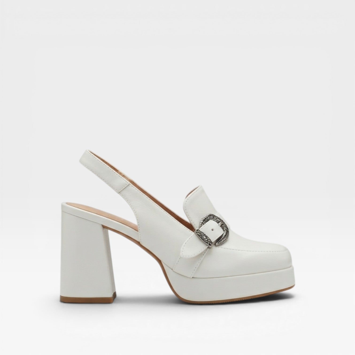 Women's Vintage Slingback Block Heel Pumps – Elegant Buckle Strap Shoes for Special Occasions