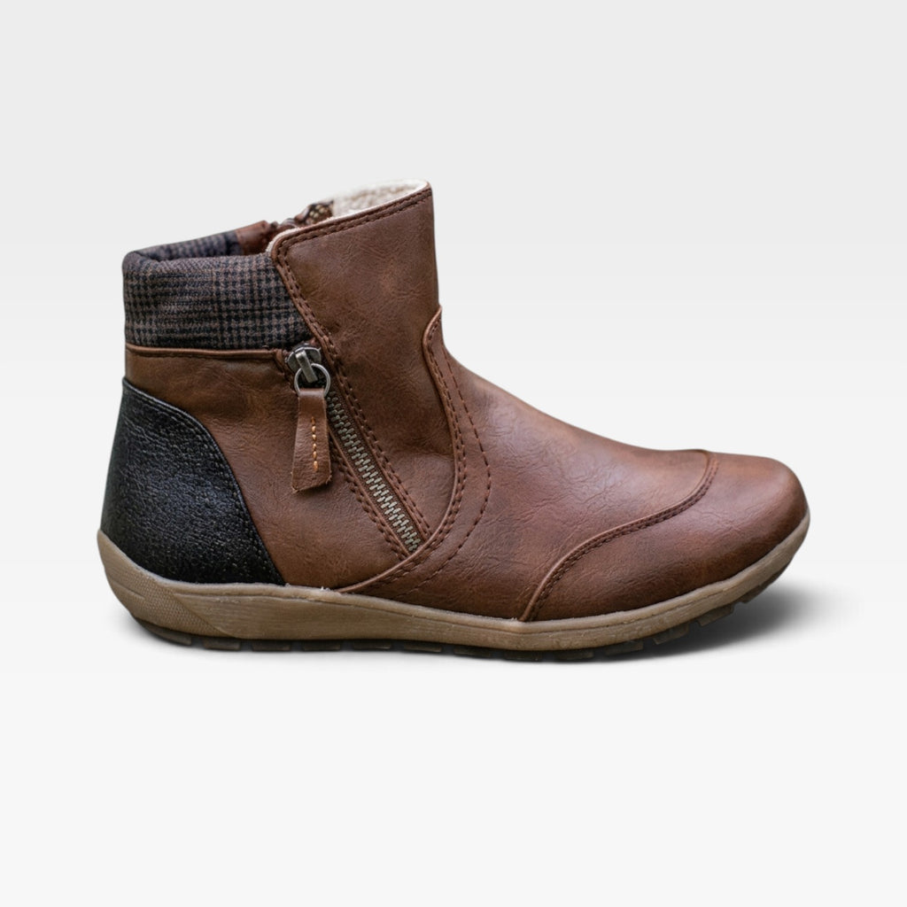Women's Waterproof Leather Ankle Boots – Orthopedic Shoes