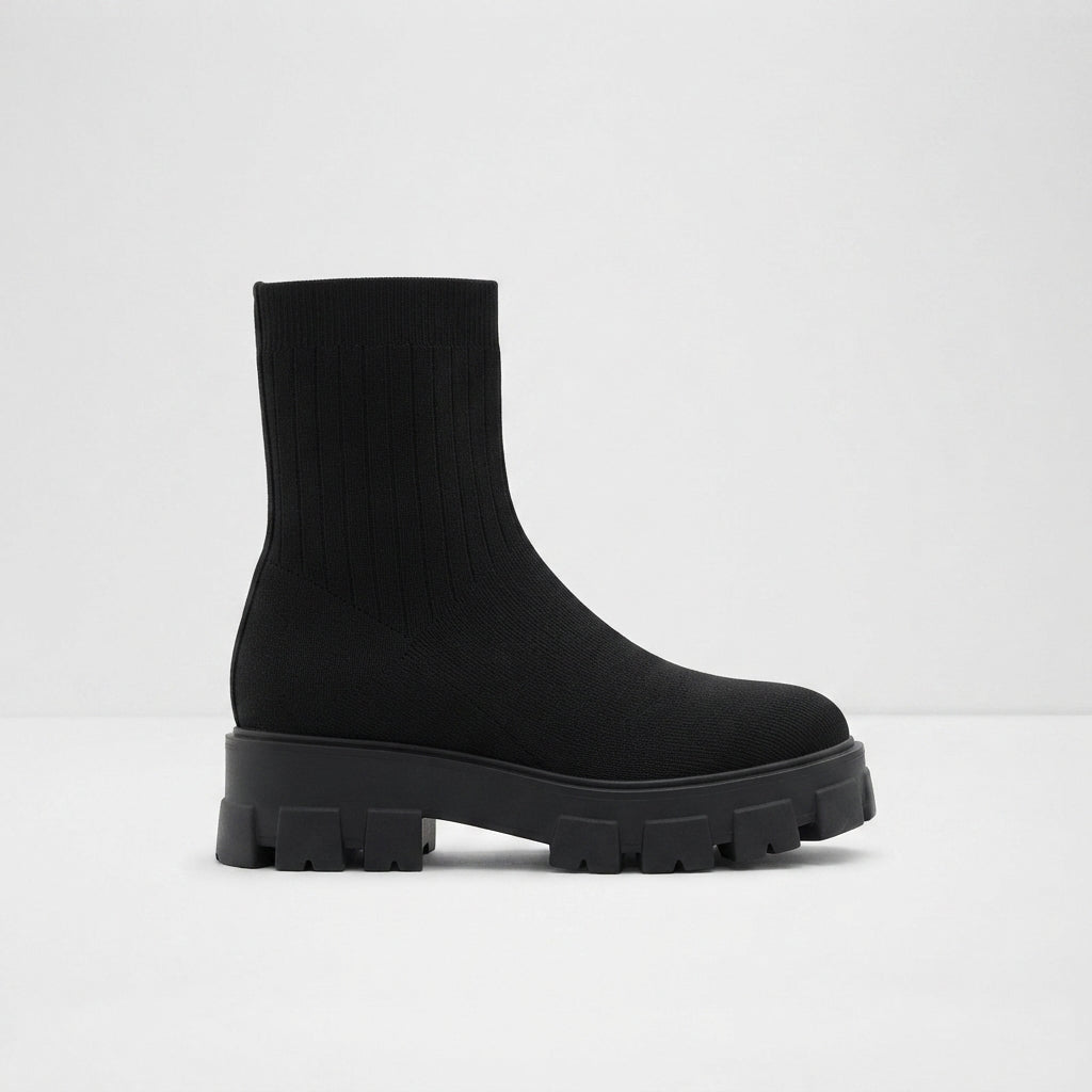 Women's Stretch Knit Sock Ankle Boots
