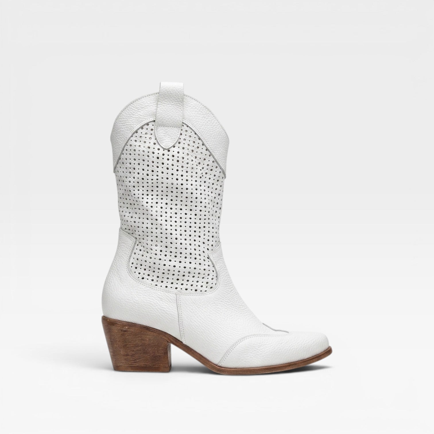 Women’s Western Cowgirl Boots – Breathable Perforated Summer Boots